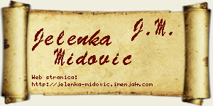 Jelenka Midović vizit kartica